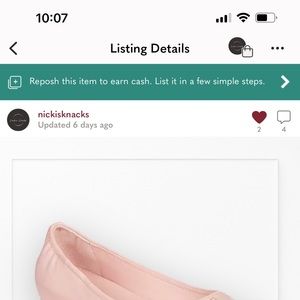 Kate Spade Kora Leather Flats in Pale Vellum Pink